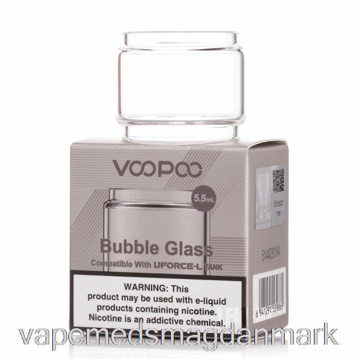 Vape Væske Voopoo Uforce-l Erstatningsglas 4ml Lige Glas